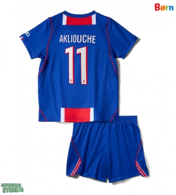 Paris Saint-Germain Maghnes Akliouche #11 Replika Babytøj Hjemmebanesæt Børn 2026-27 Kortærmet (+ Korte bukser)